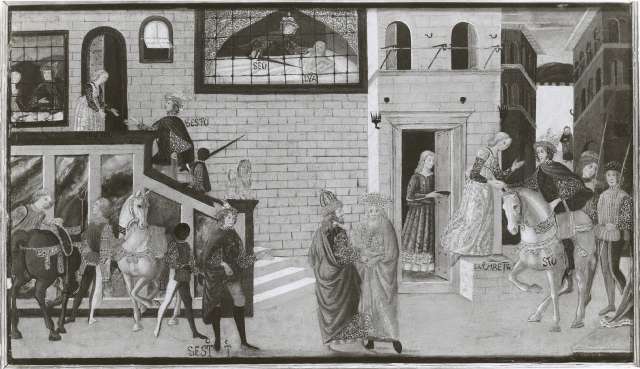 The Metropolitan Museum of Art — Maestro di Marradi - sec. XV - Ratto di Lucrezia — insieme
